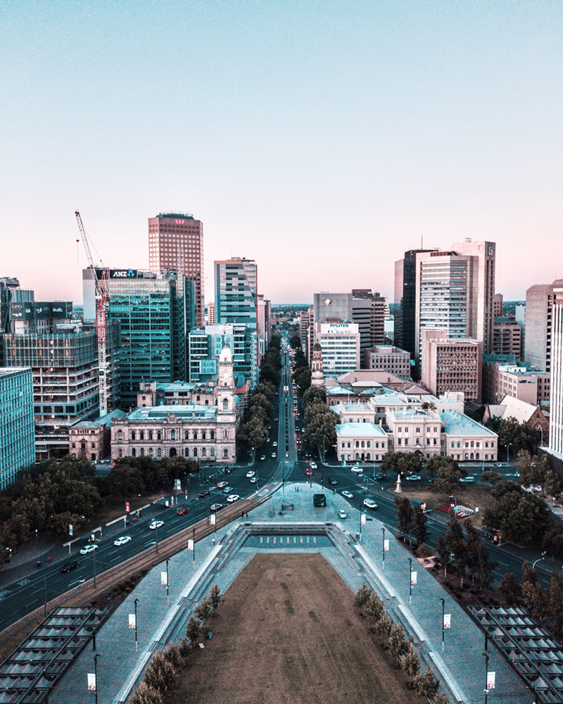 City Buildings in Adelaide, South Australia