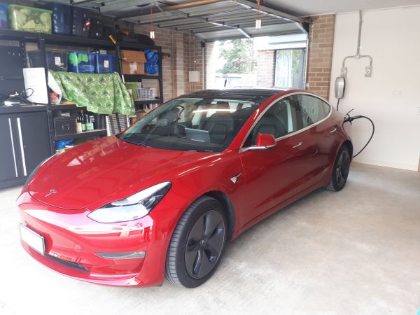 Vehicle connected to charger 30